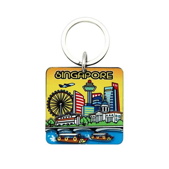 Acrylic Keychain — Charming Sunset Singapore