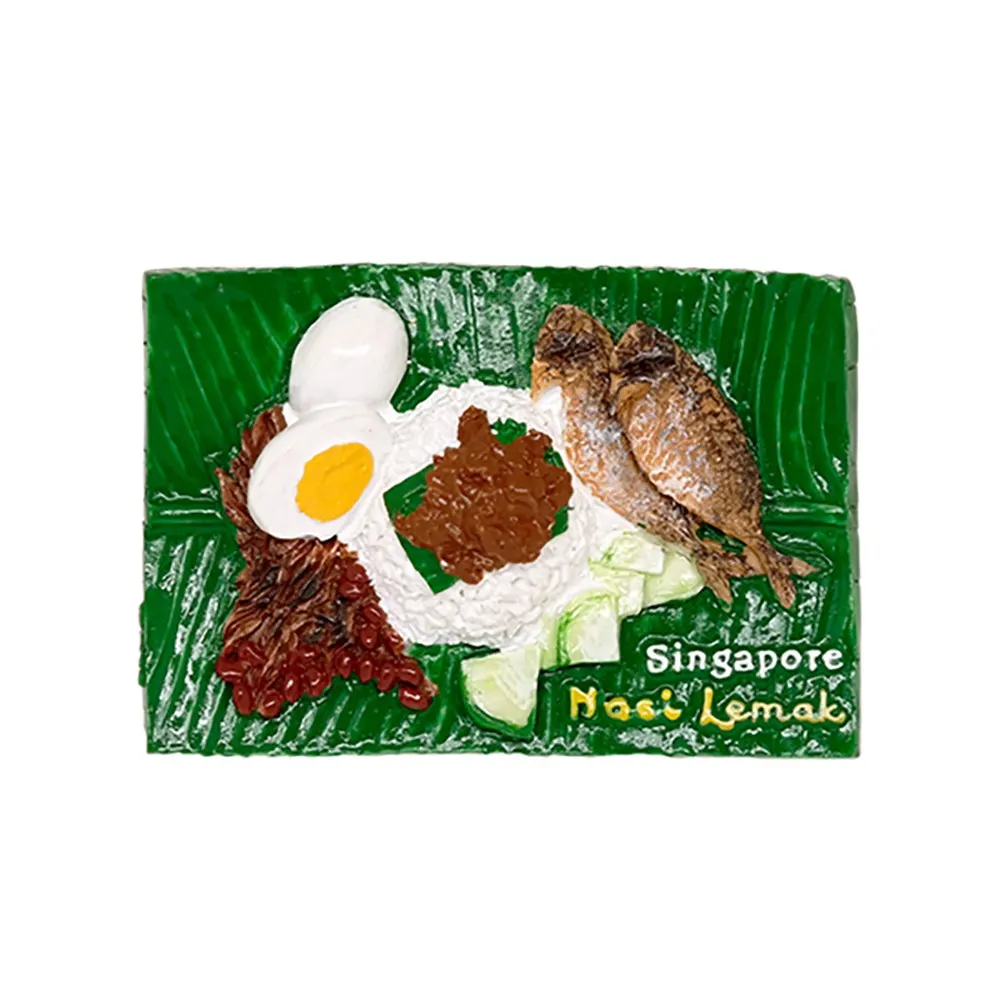 3D Fridge Magnet — Nasi Lemak