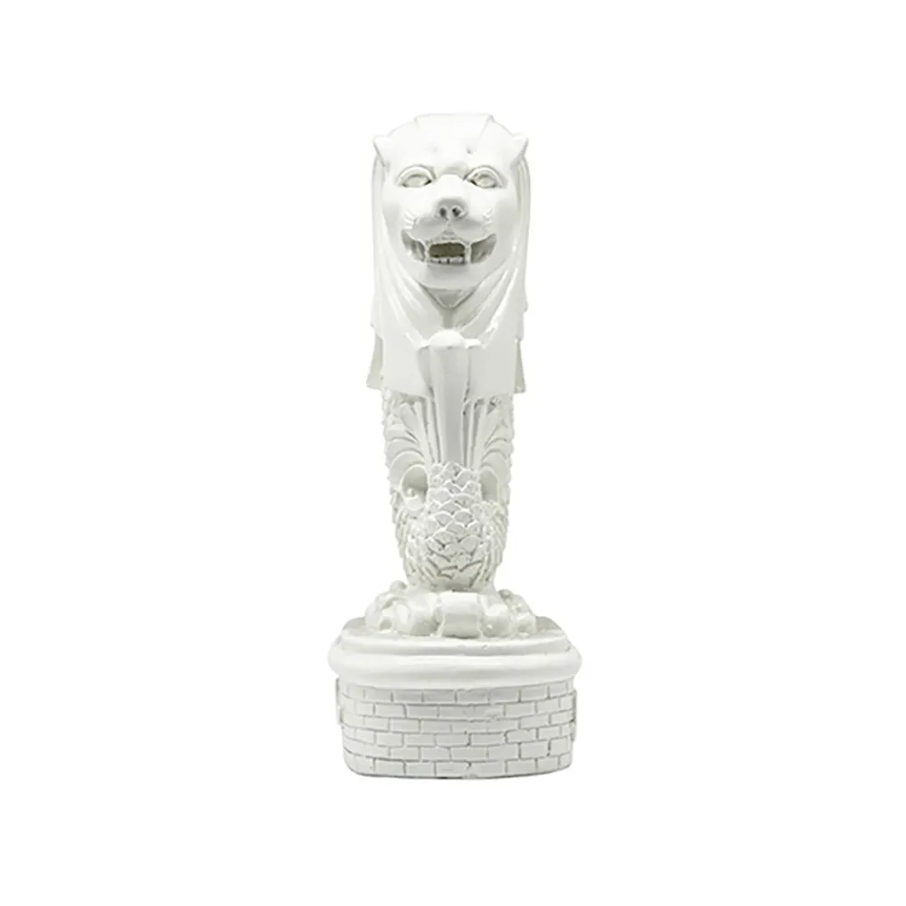 7" Merlion Statue (Marble White)