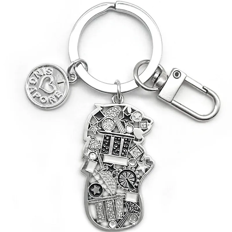 Merlion Metal Keychain