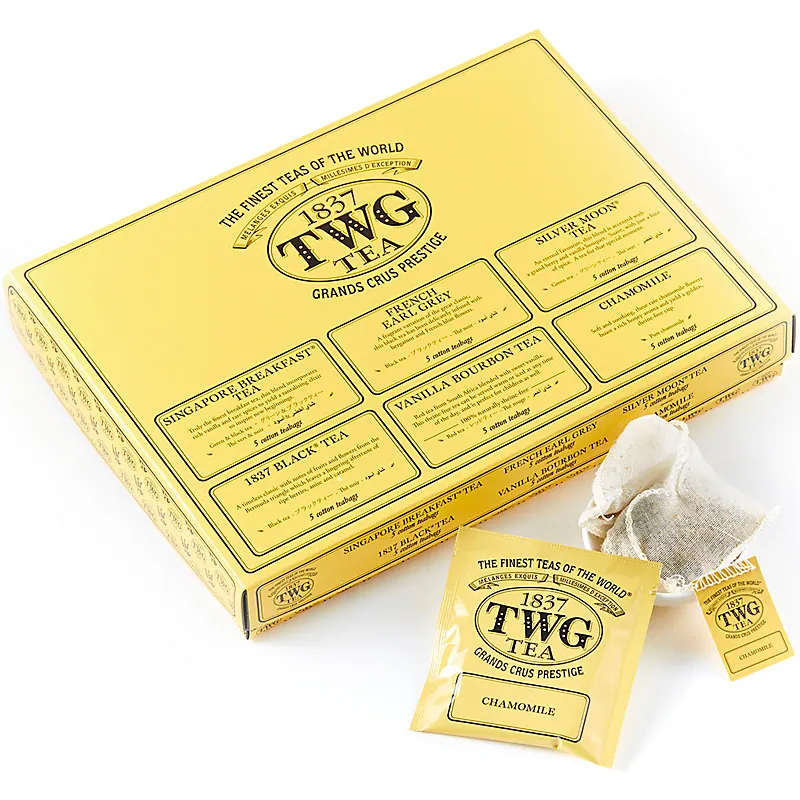 TWG-style Cotton Teabag Gift Box